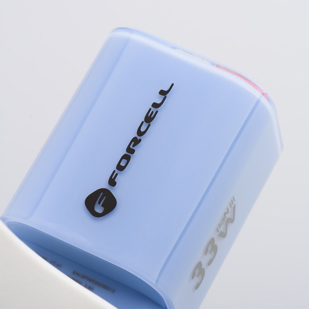 Szybka �adowarka 33W Forcell GaN III 2 porty USB-C USB-A z kablem niebieska Samsung Galaxy A52S 5G / 6