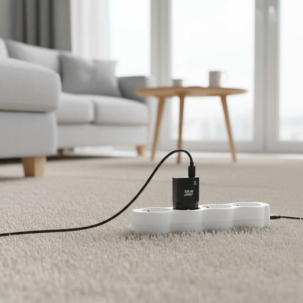 Szybka �adowarka Blue Star Slim GaN 25W 2 porty USB i USB-C czarna Samsung Galaxy A10 / 8