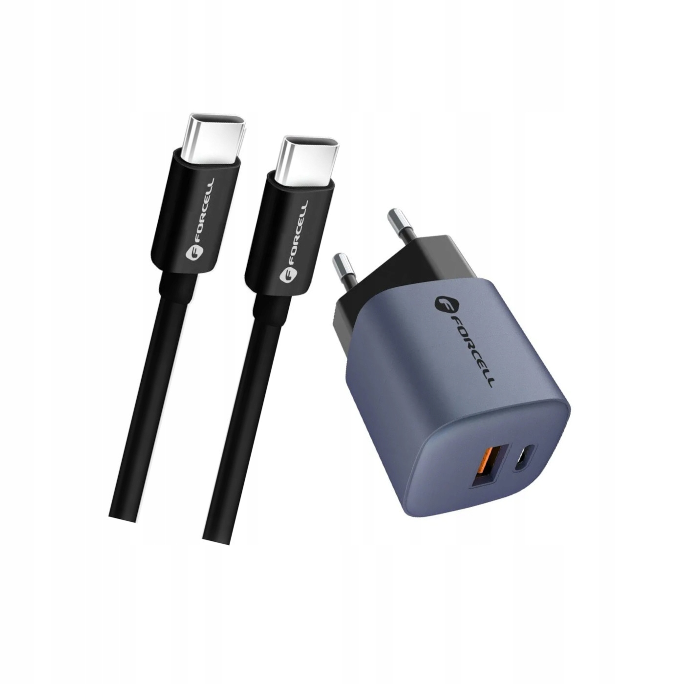 Szybka �adowarka FORCELL 33W GaN z bardzo d�ugim kablem 3m Oppo Reno 13FS 5G / 2