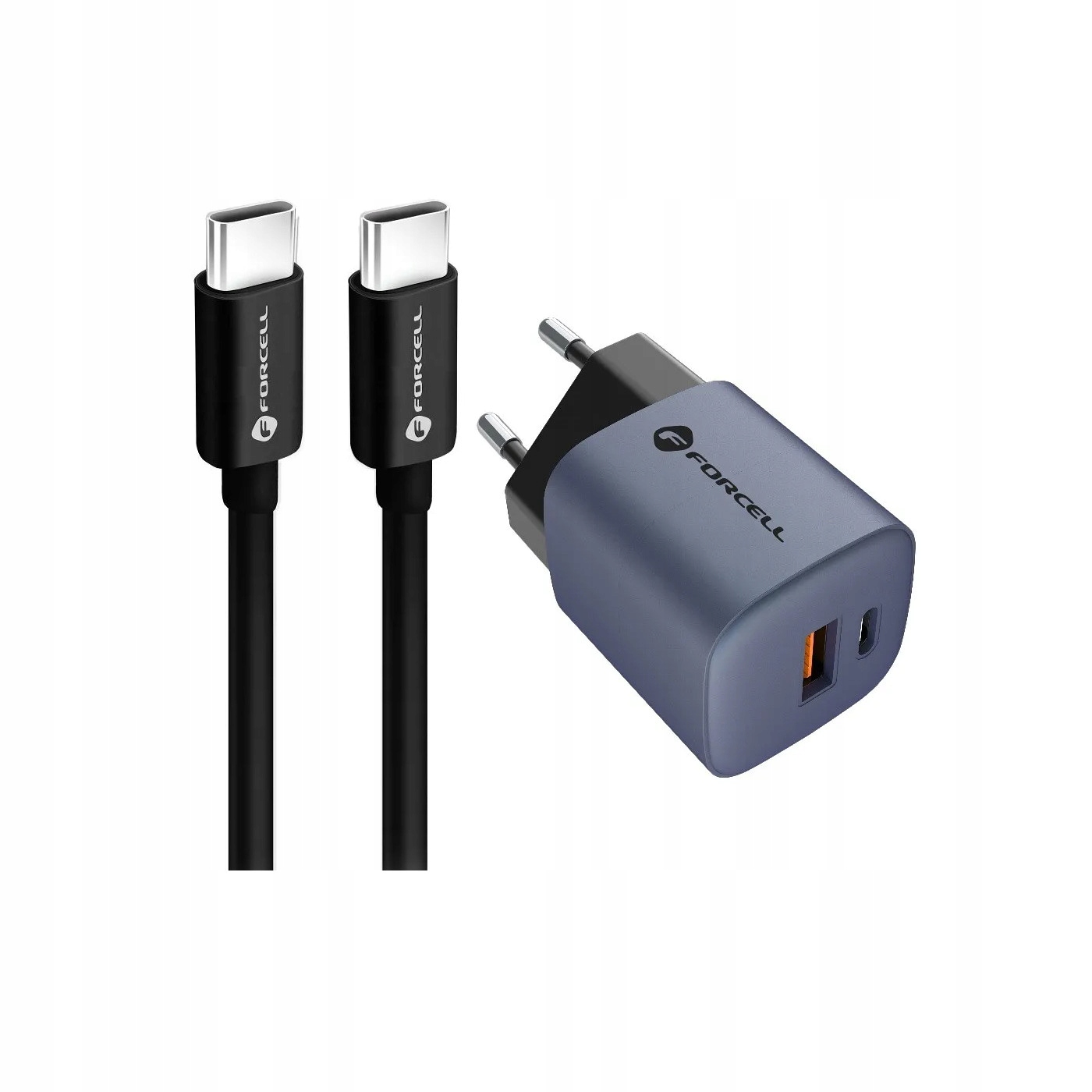 Szybka �adowarka FORCELL 33W GaN z d�ugim kablem 1,5m Oppo Reno 13FS 5G / 2