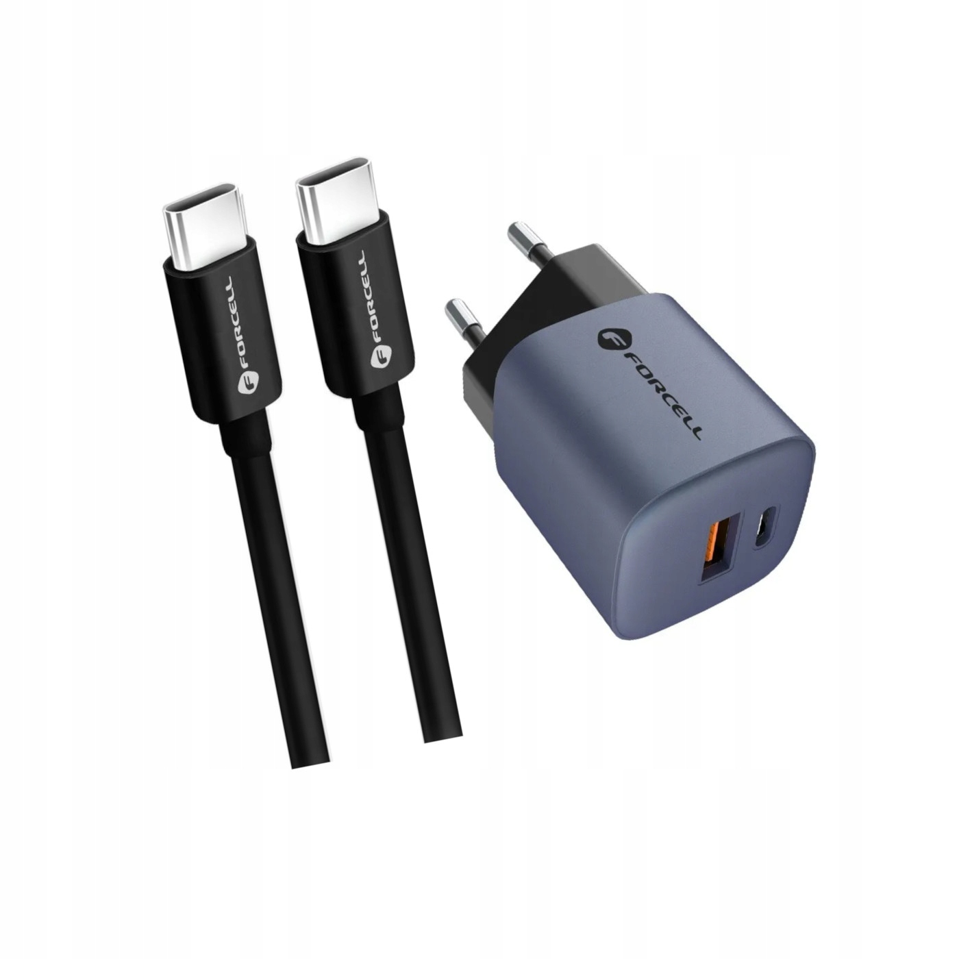 Szybka �adowarka FORCELL 33W GaN z d�ugim kablem 2m Oppo Reno 13FS 5G / 2