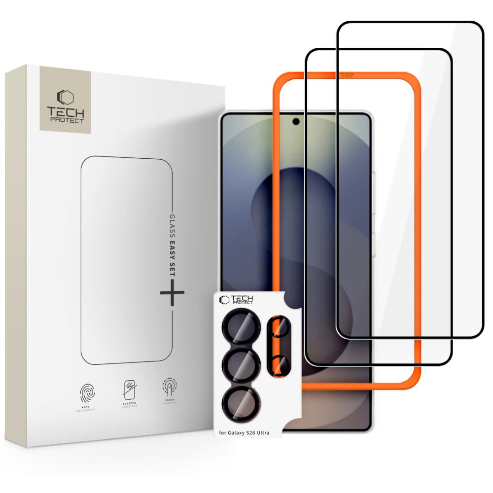 Tech-protect Easy Set+ 3-pack czarne Samsung Galaxy S26 Ultra