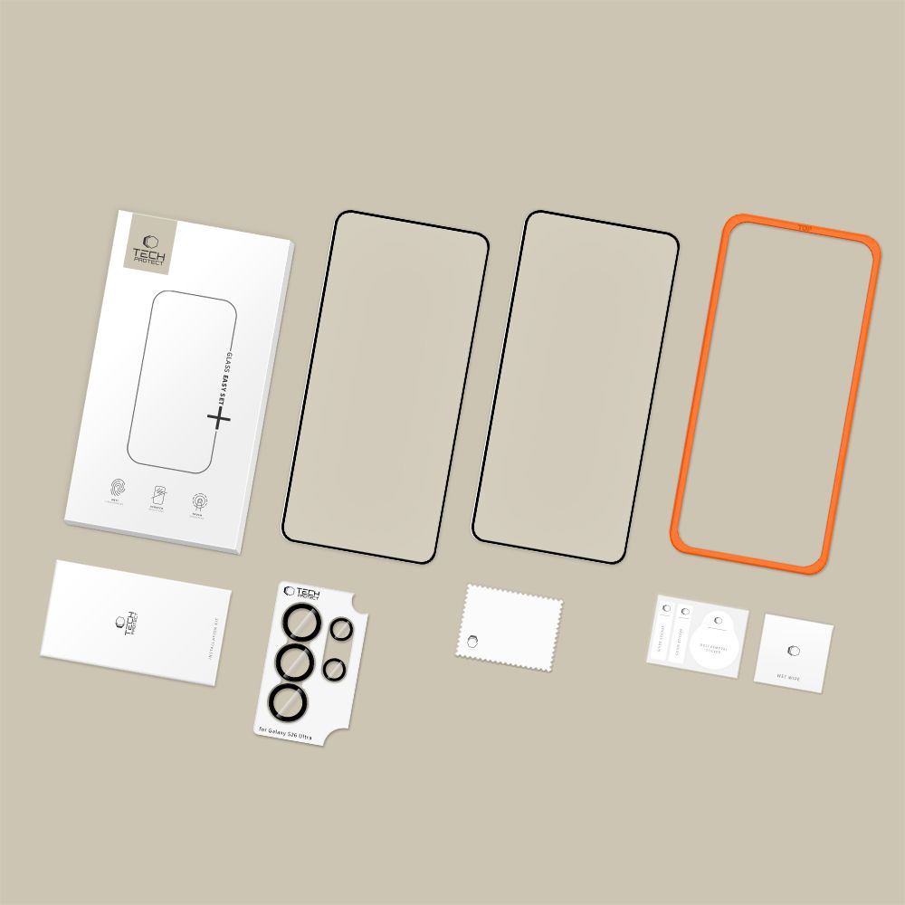 Tech-protect Easy Set+ 3-pack czarne Samsung Galaxy S26 Ultra / 3