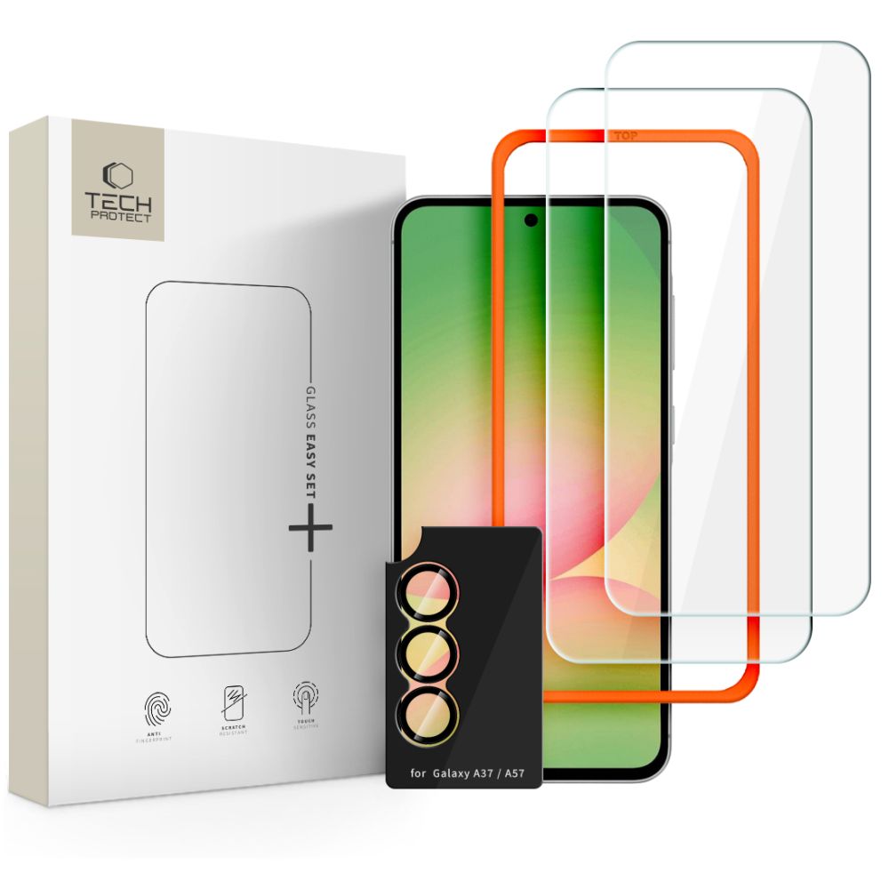 Tech-protect Easy Set+ 3-pack prze�roczyste Samsung Galaxy A37 5G