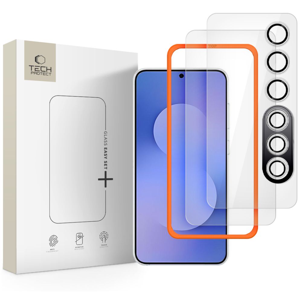 Tech-protect Easy Set+ 3-pack prze�roczyste Samsung Galaxy S25 FE