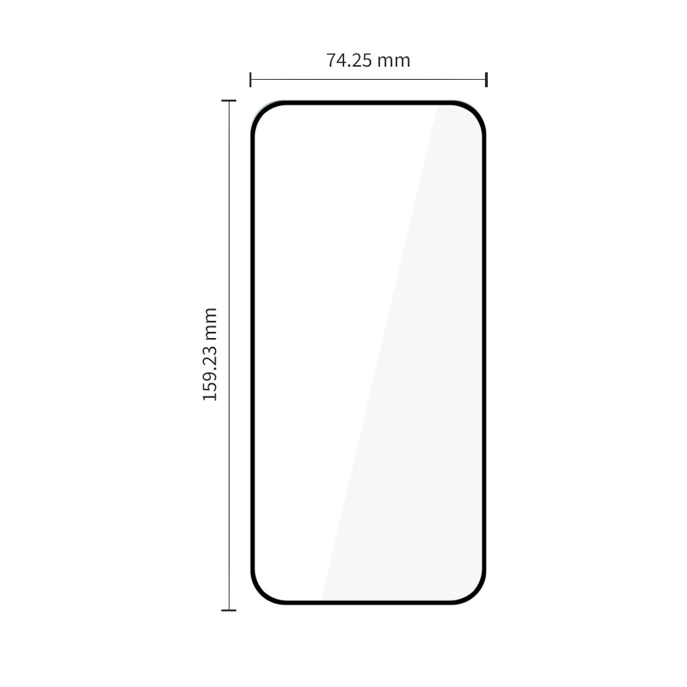 Tech-protect Glass Fit+ 2-pack czarne Motorola Moto G67 / 2