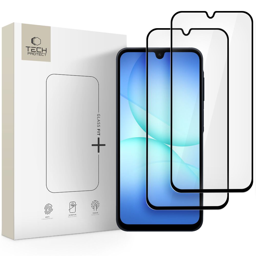 Tech-protect Glass Fit+ 2-pack czarne Samsung Galaxy A17
