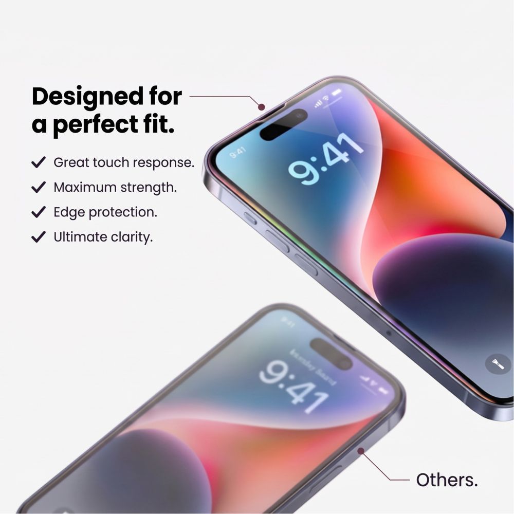 Tech-protect Glass Fit+ 2-pack czarne Xiaomi Redmi 17 4G / 5