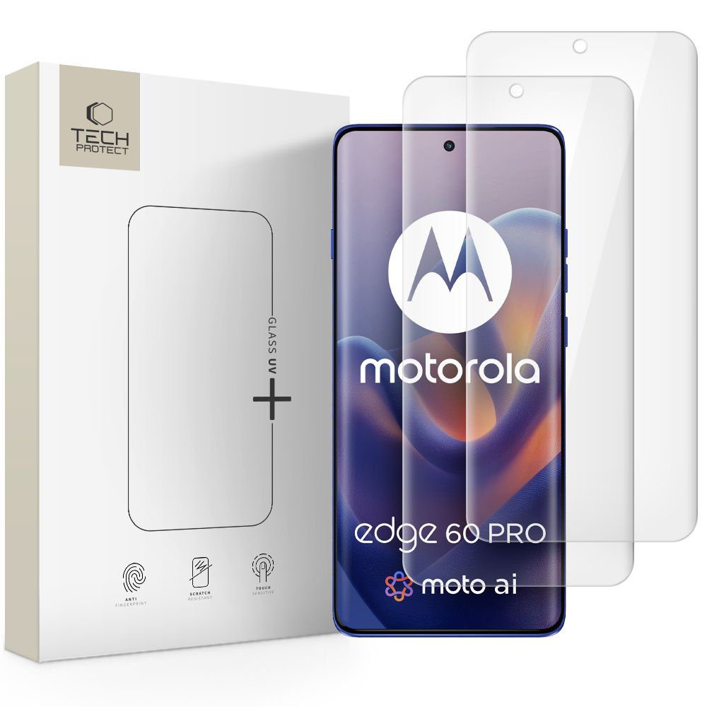 Tech-protect Glass Uv+ 2-pack prze�roczyste Motorola Edge 60 Pro 5G