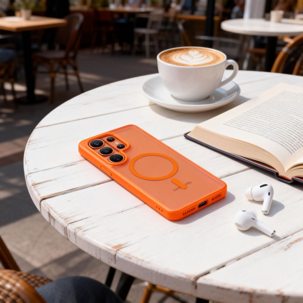 Tech-protect Magmat Magsafe Matte orange Samsung Galaxy S26 Ultra / 9