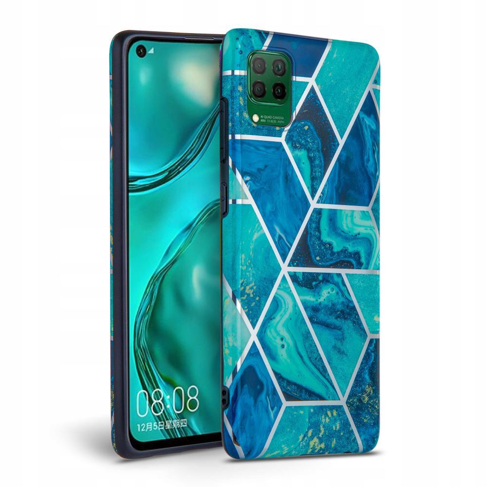 Tech-protect Marble Niebieskie Huawei P40 Lite Tech-protect Marble Niebieskie Huawei P40 Lite