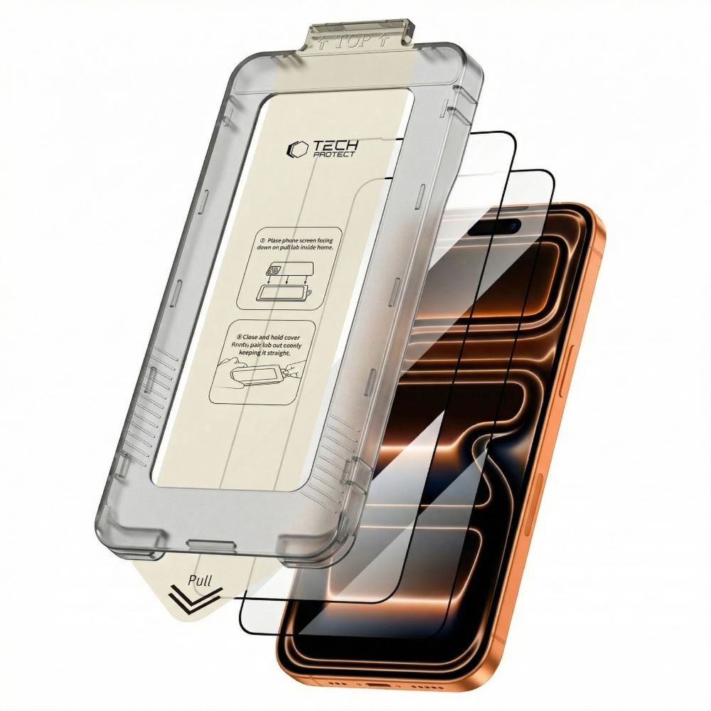 Tech-protect Quick Set+ 2-pack czarne Apple iPhone 17 Pro / 8