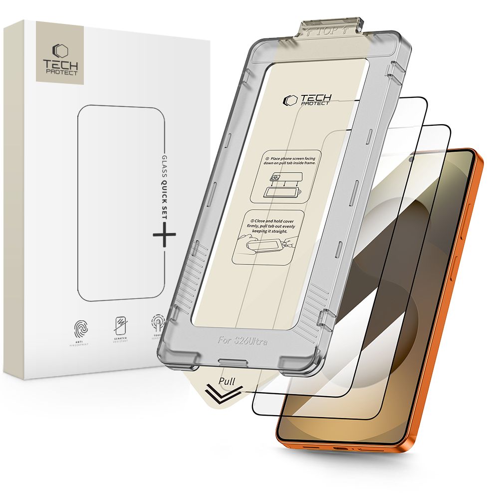 Tech-protect Quick Set+ 2-pack czarne Samsung Galaxy S26 Ultra