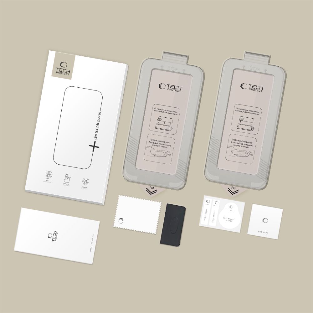 Tech-protect Quick Set+ 2-pack czarne Samsung Galaxy S26 Ultra / 7