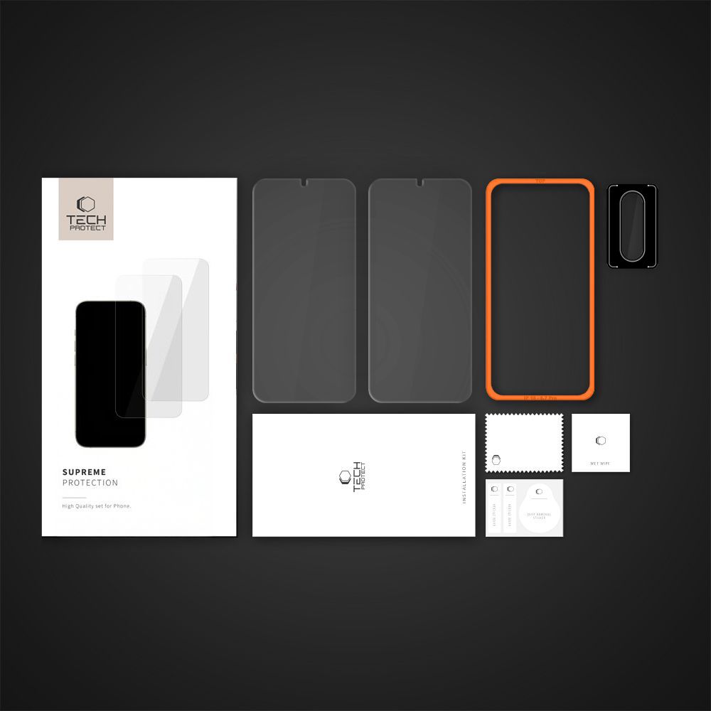 Tech-protect Supreme Easy Set+ 3-pack prze�roczyste Samsung Galaxy A17 / 7