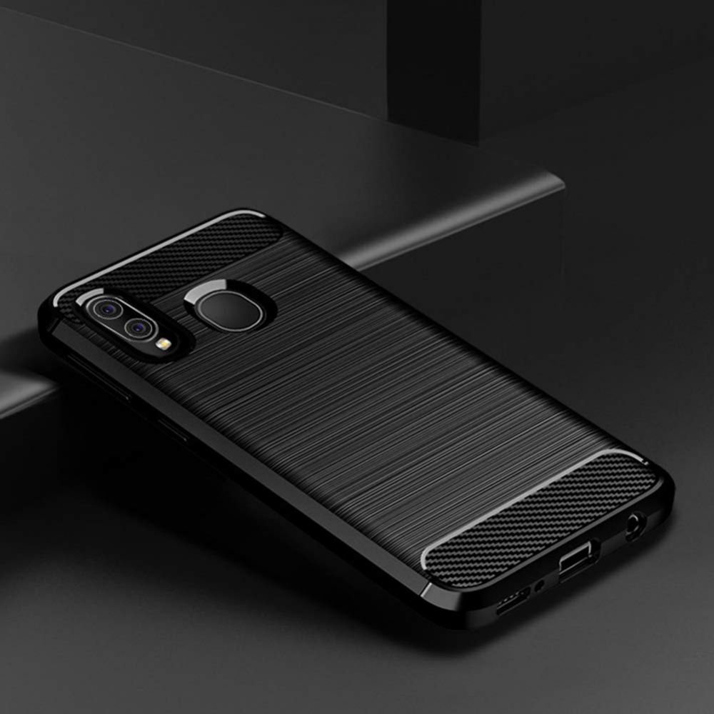 Tech-protect Tpucarbon Czarne Samsung Galaxy A40 / 4 Tech-protect Tpucarbon Czarne Samsung Galaxy A40 / 4