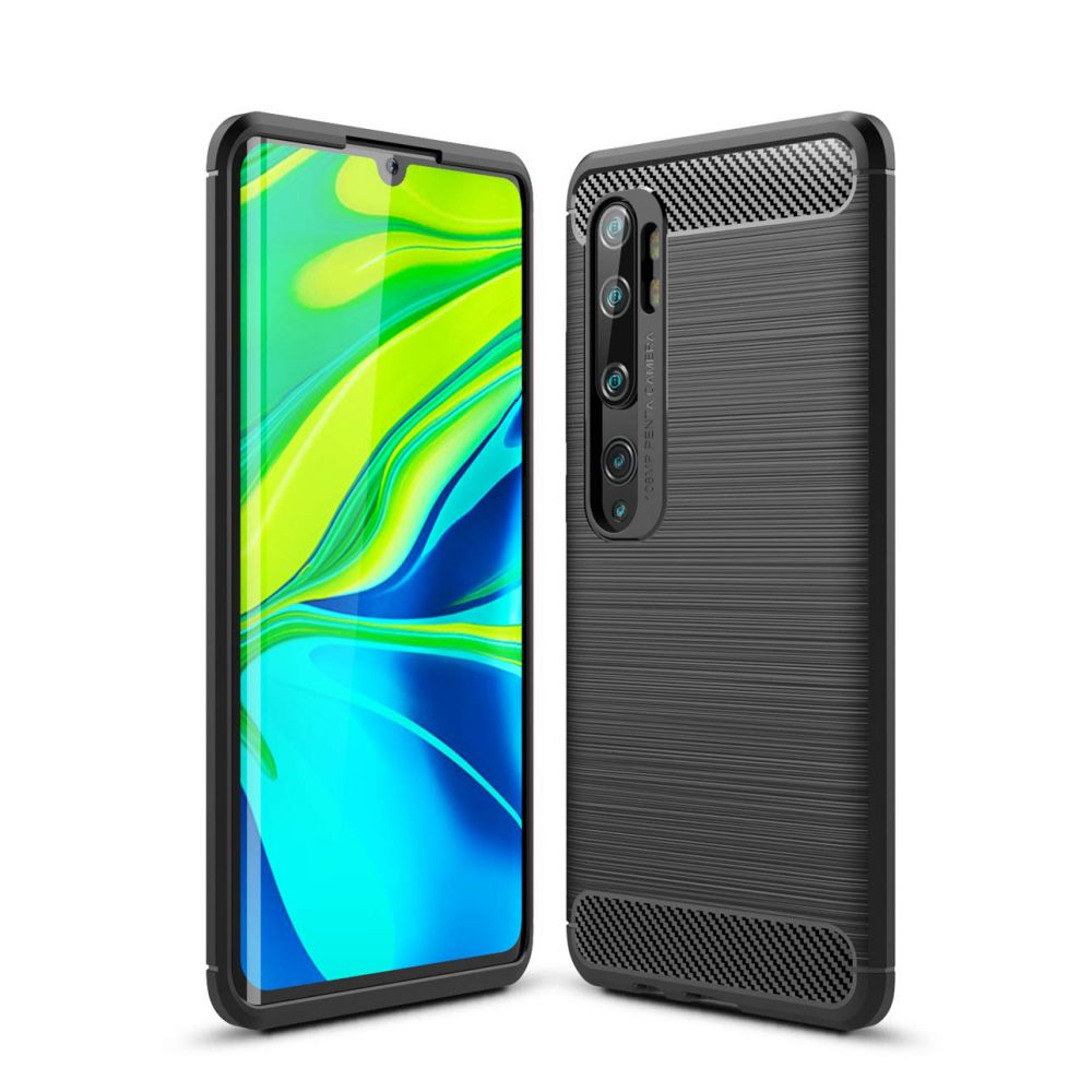 Tech-protect Tpucarbon Czarne Xiaomi Mi Note 10