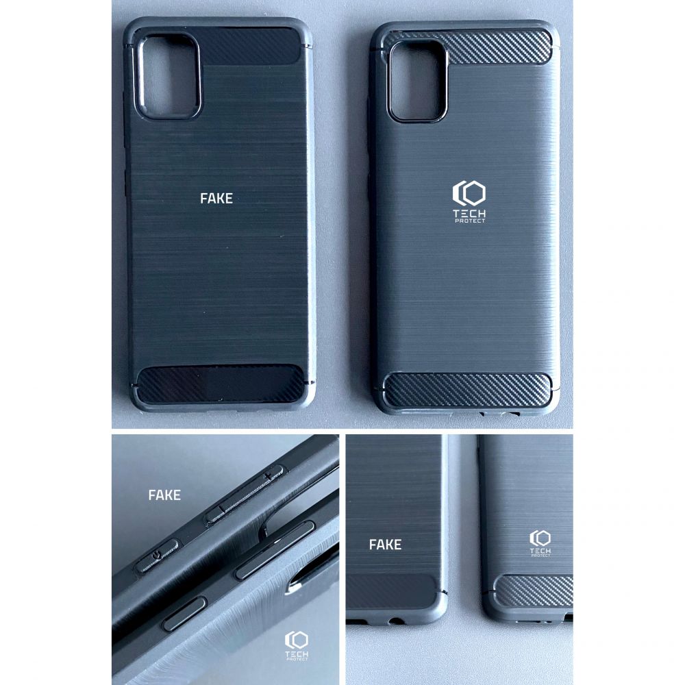 Tech-protect Tpucarbon Czarne Huawei P40 Lite / 6