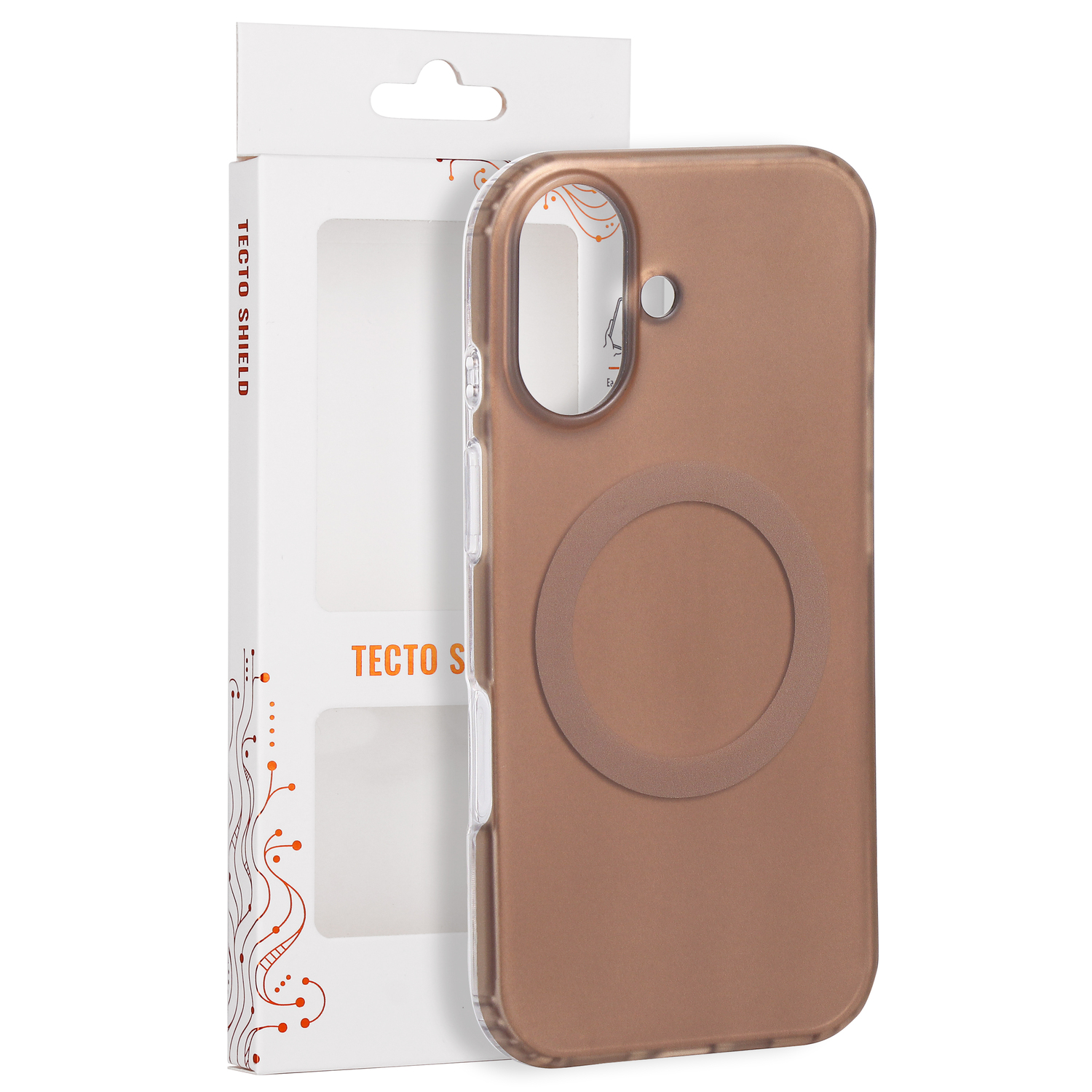 Tecto Shield nak�adka Mistiq Mag br�zowa Apple iPhone 17 / 7