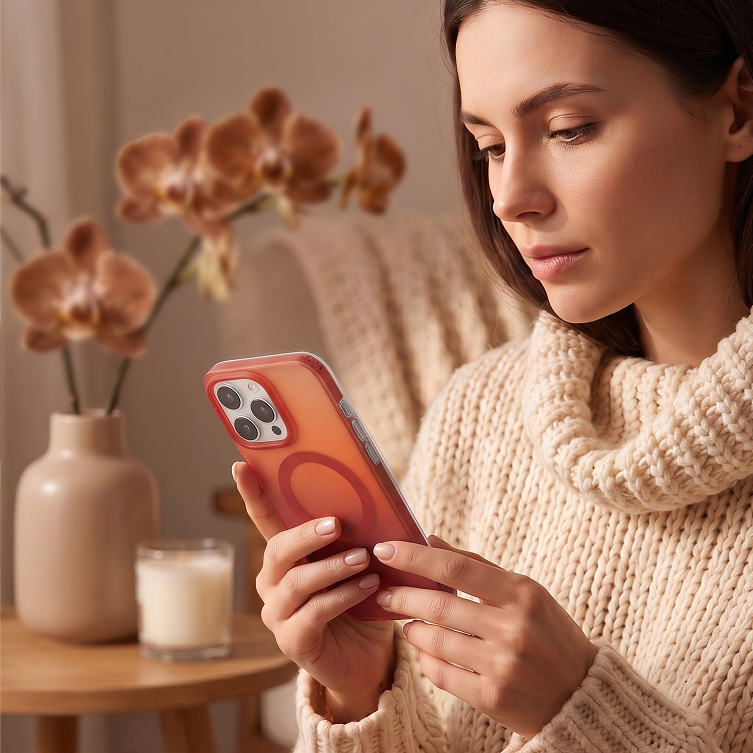 Tecto Shield nak�adka Mistiq Mag czerwony Apple iPhone 17 / 5