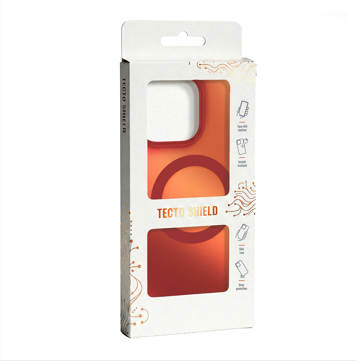 Tecto Shield nak�adka Mistiq Mag czerwony Apple iPhone 17 / 8