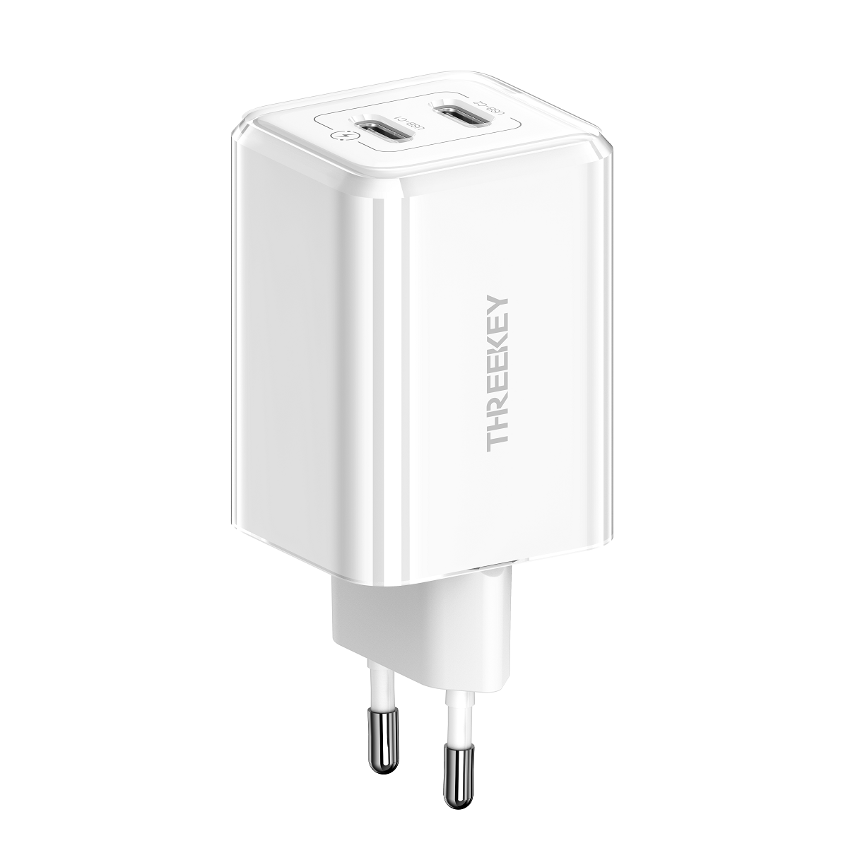 THREEKEY �adowarka sieciowa TK111 PD 35W 2x USB-C bia�a
