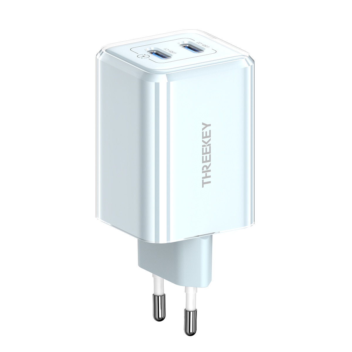 THREEKEY �adowarka sieciowa TK111 PD 35W 2x USB-C niebieska