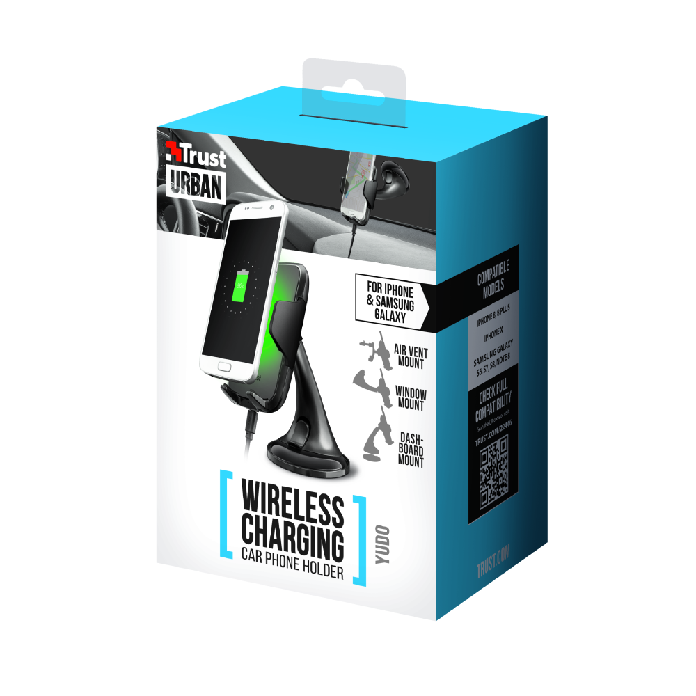 Trust �adowarka indukcyjna w uchwycie samochodowym Yudo / 9