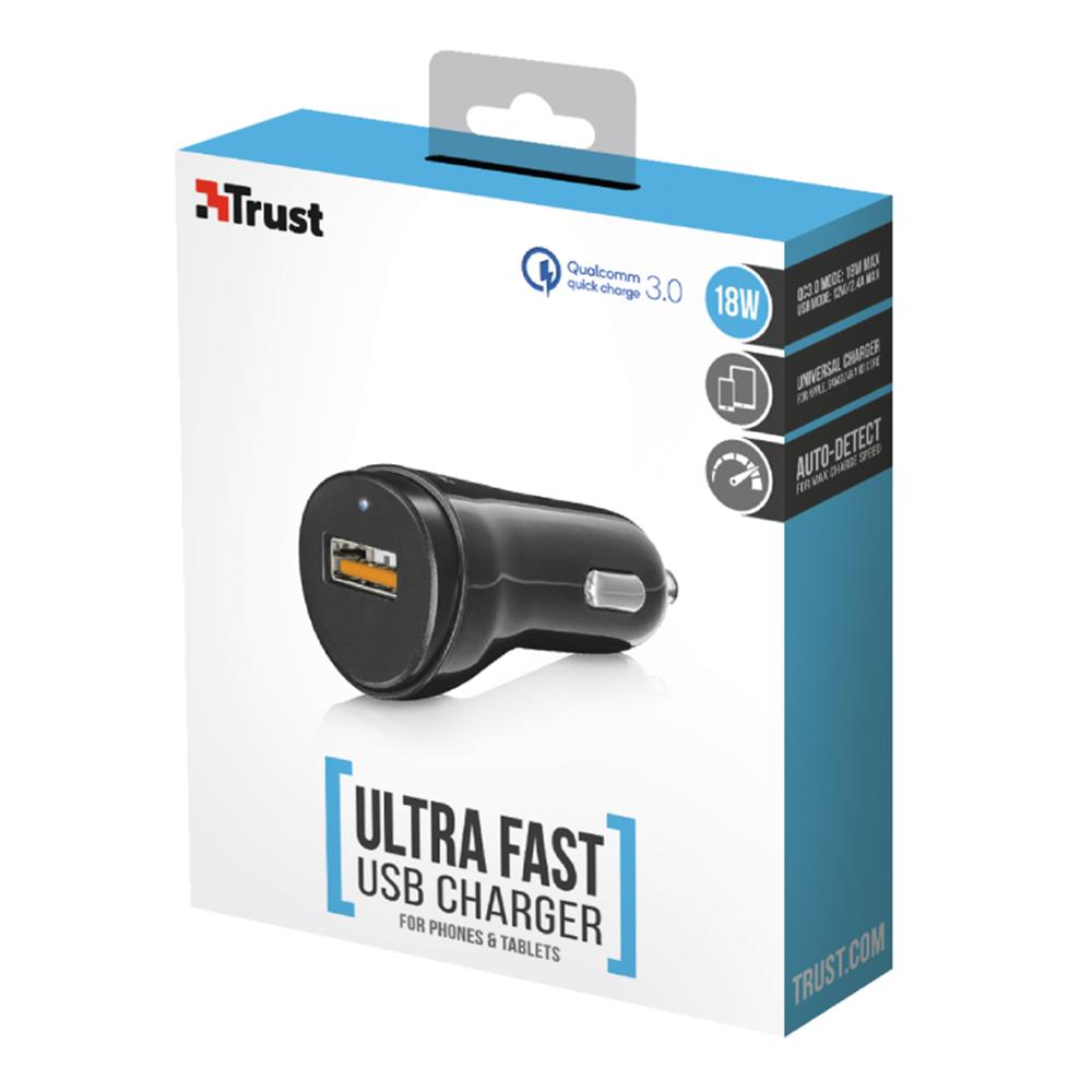 Trust �adowarka samochodowa z technologi� QC 3.0 i Auto-Detect / 4