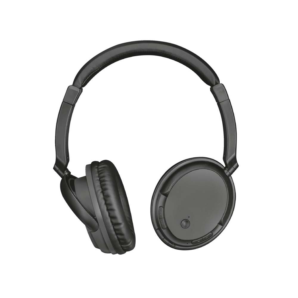 Trust s�uchawki bezprzewodowe nauszne Kodo czarne metaliczne / 2