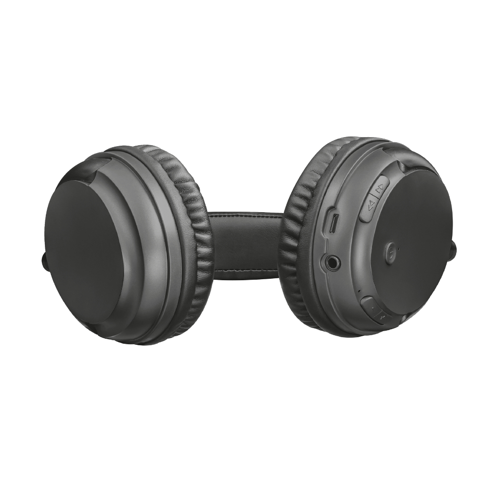 Trust s�uchawki bezprzewodowe nauszne Kodo czarne metaliczne / 5