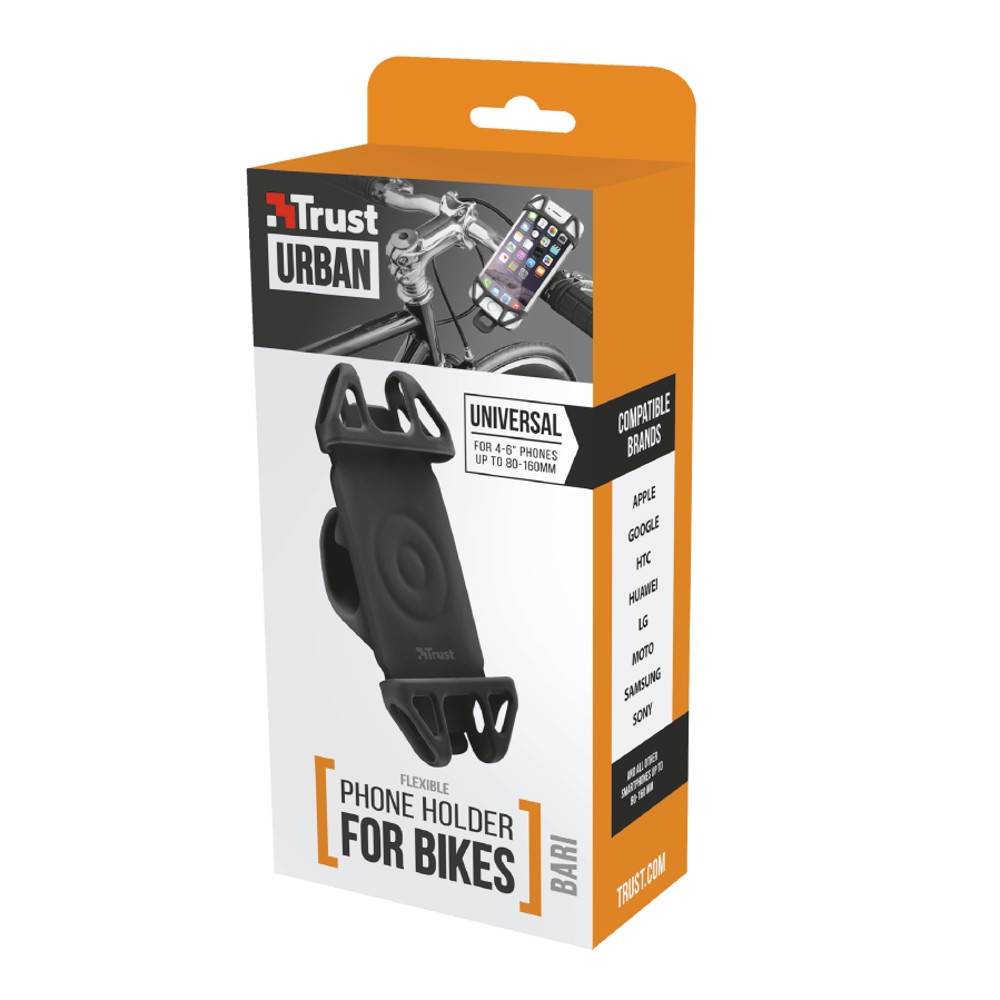 Trust uchwyt rowerowy na telefon Bari Flexible czarny / 6