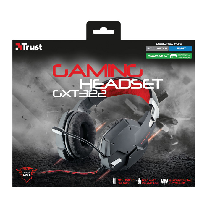 TRUST Zestaw s�uchawkowy GXT 322 Dynamic dla graczy czarny / 2