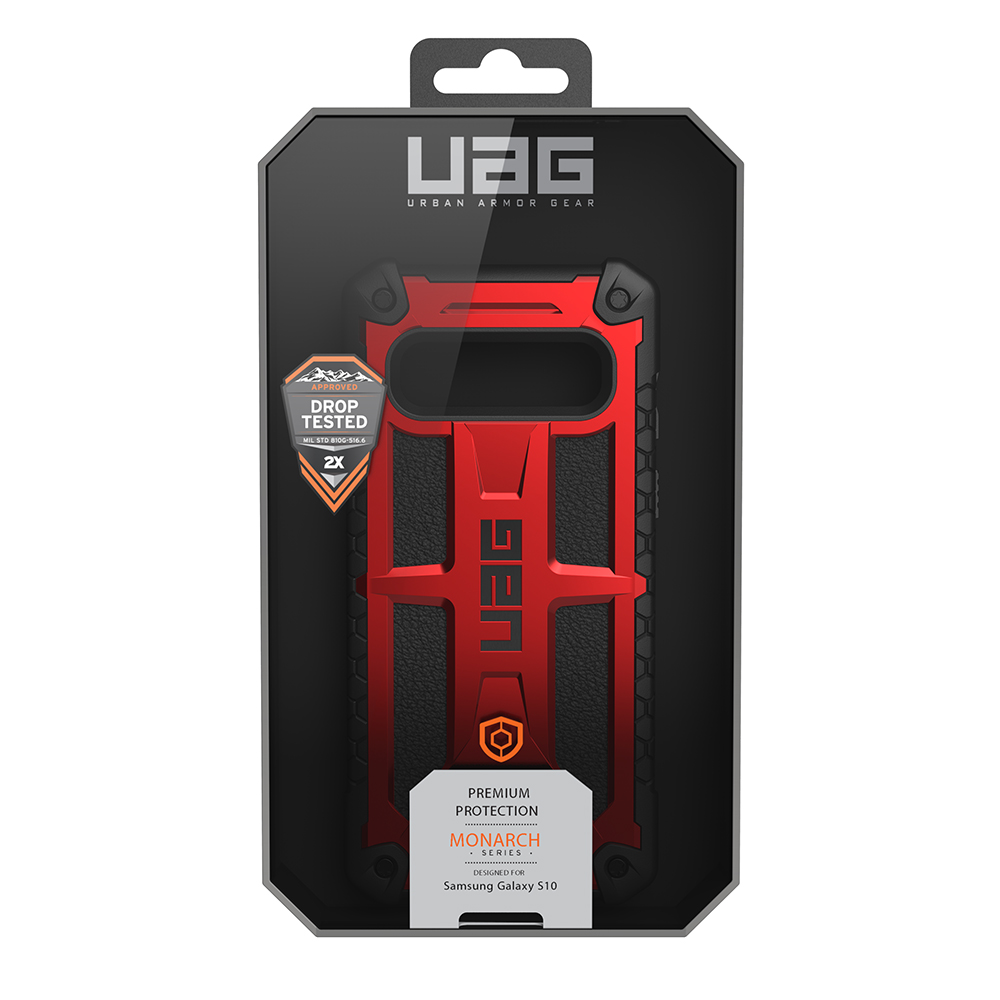 UAG Urban Armor Gear etui Monarch czerwona MIL STD 810G 516.6 Samsung Galaxy S10 Plus / 6