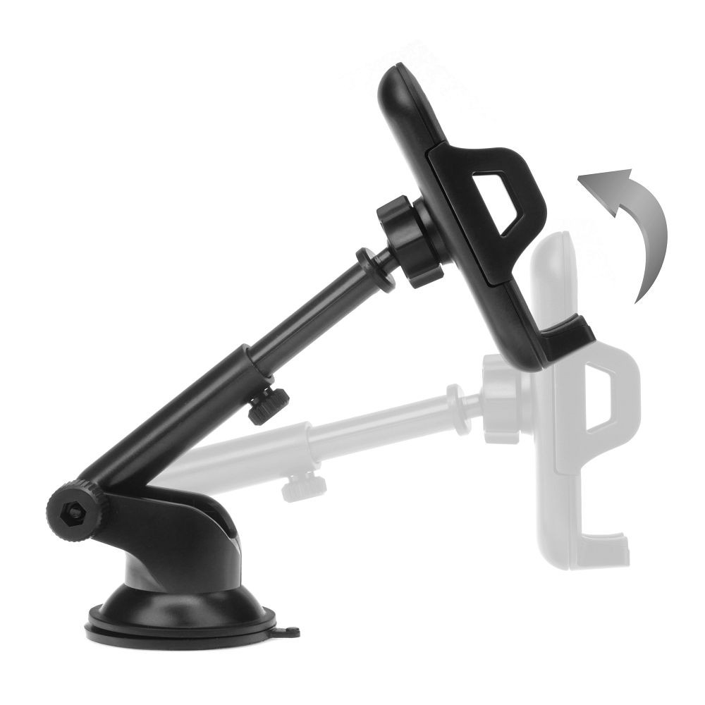 Uchwyt Forcell F-Grip Carbon czarny do telefonu regulowane rami� 360 Samsung Galaxy F02S / 2