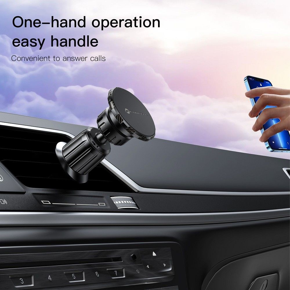 Uchwyt na kratk� magnetyczny do samochodu Forcell F-Grip MagElite czarny Samsung Galaxy A96 Global / 4