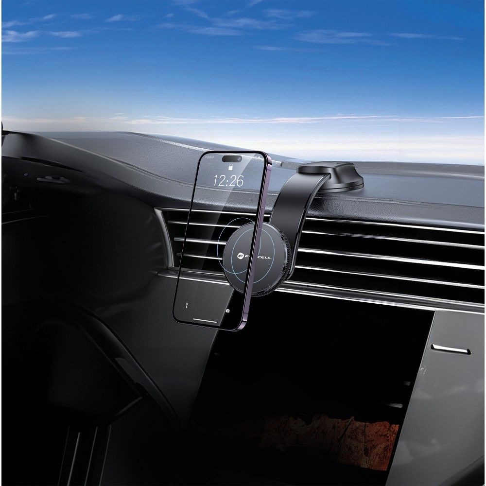 Uchwyt na telefon do samochodu do szyby lub deski rozdzielczej zgodny MagSafe Samsung Galaxy F02S / 3