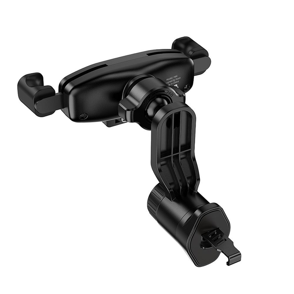 Uchwyt na telefon do samochodu grawitacyjny Hoco do kratki czarny Samsung Galaxy F02S / 5