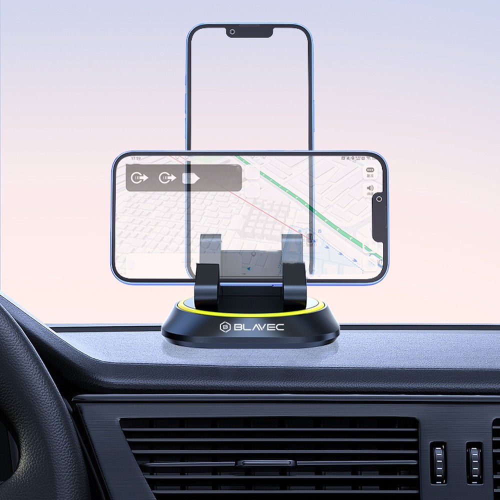 Uchwyt na telefon na desk� rozdzielcz� Blavec BH-10 czarny Samsung Galaxy F02S / 4