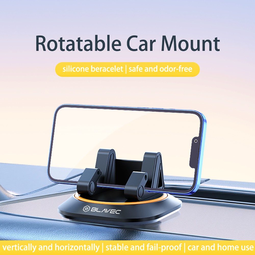 Uchwyt na telefon na desk� rozdzielcz� Blavec BH-10 czarny Samsung Galaxy F02S / 5