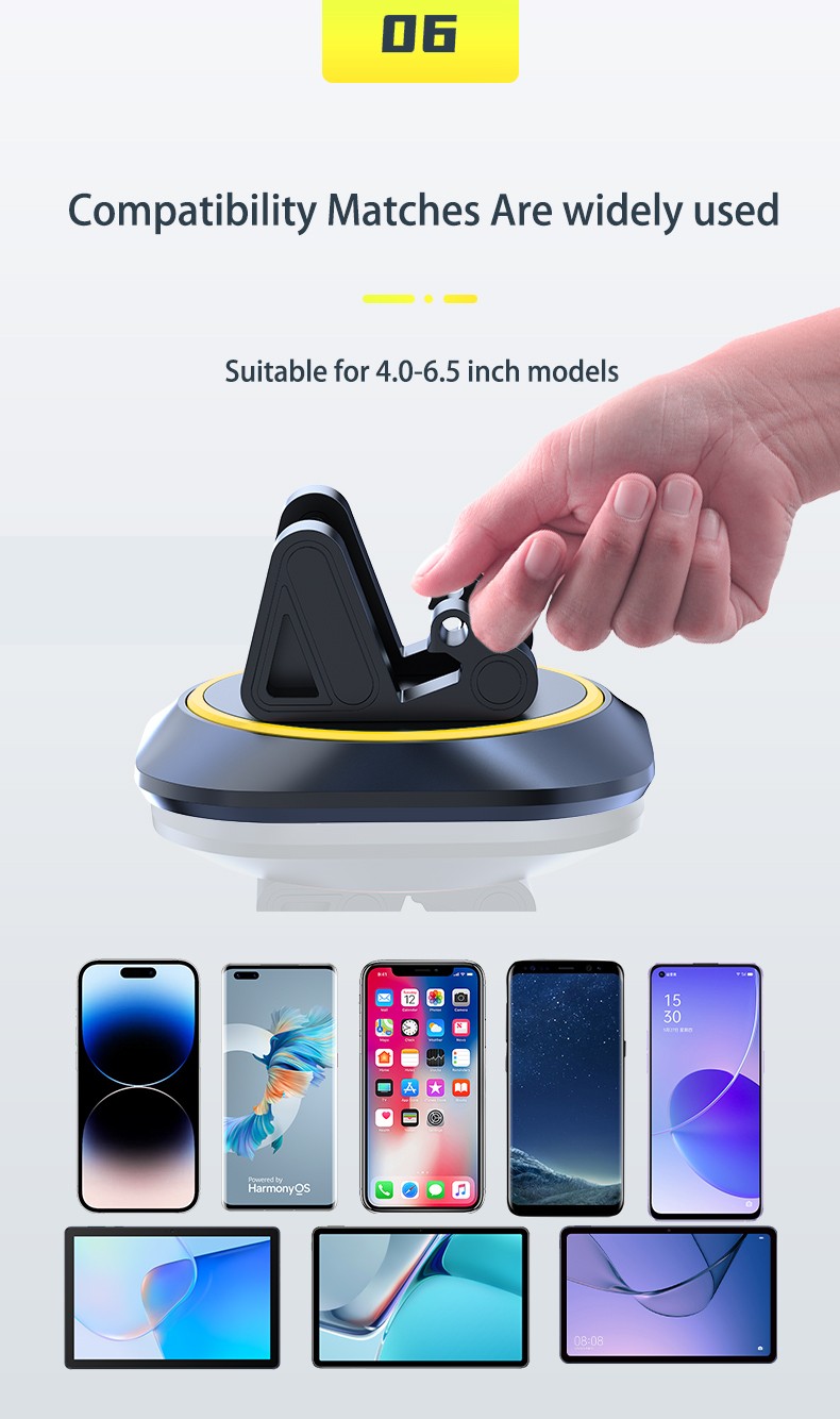 Uchwyt na telefon na desk� rozdzielcz� Blavec BH-10 czarny Samsung Galaxy F02S / 6