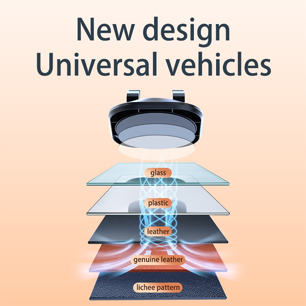 Uchwyt na telefon na desk� rozdzielcz� Blavec BH-10 czarny Samsung Galaxy F02S / 8