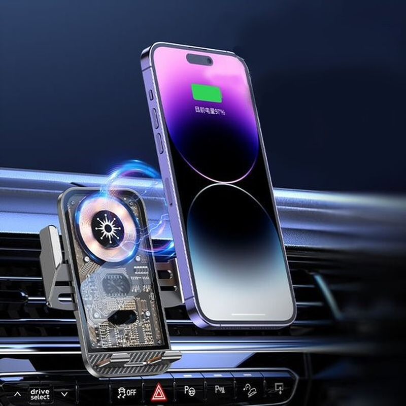 UCHWYT SAM. T-PHOX T-C10 15W WIRELESS BEZPRZEWODOWY BLACK / 3