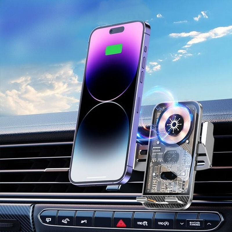 UCHWYT SAM. T-PHOX T-C10 15W WIRELESS BEZPRZEWODOWY BLACK / 4