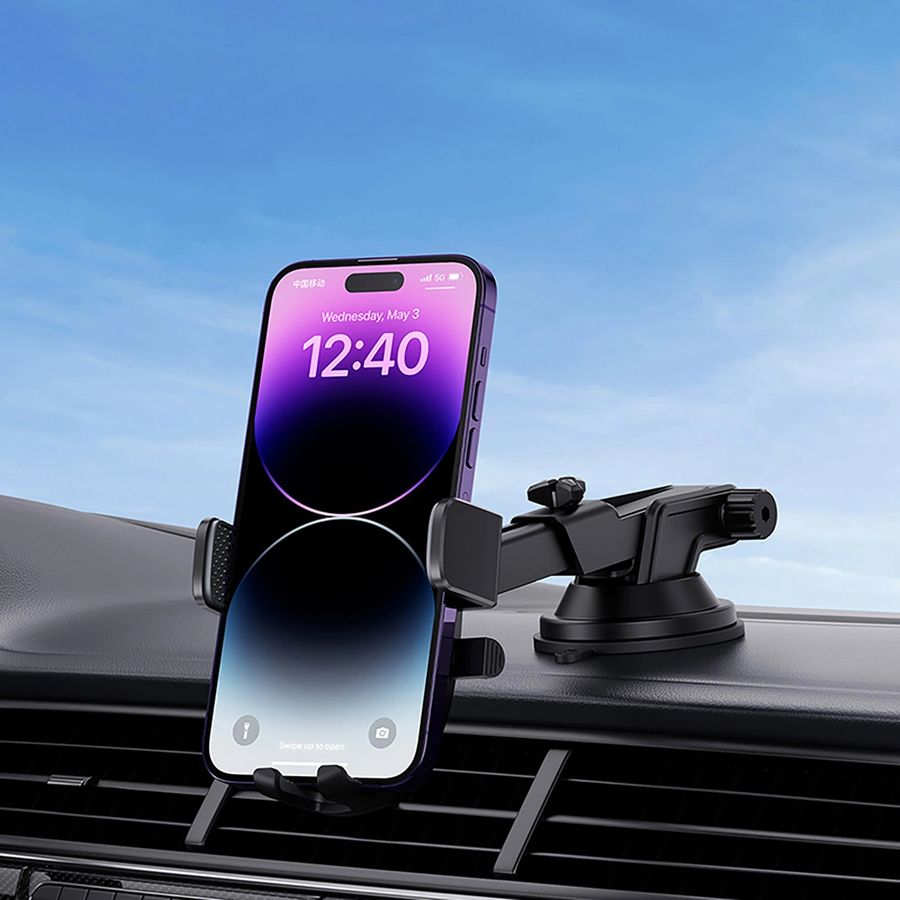 Uchwyt samochodowy BASEUS ULTRACONTROL PRO Z PRZYSSAWKA/HAKIEM DO KRATKI BLACK / 6