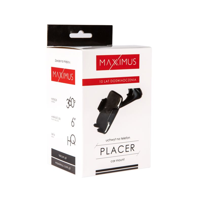 UCHWYT SAMOCHODOWY MAXXIMUS PLACER BLACK / CZARNY / 2