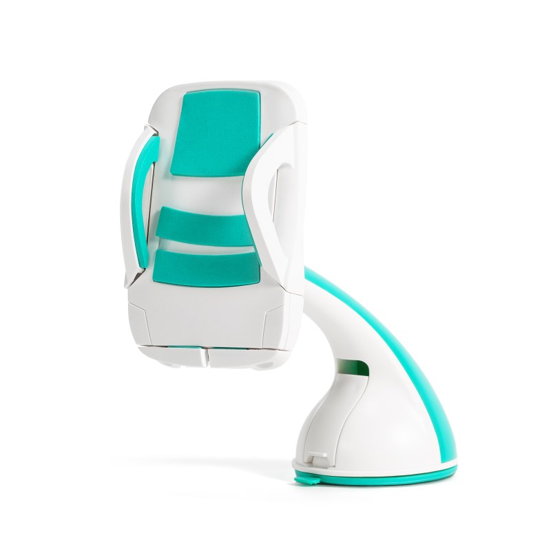 UCHWYT SAMOCHODOWY TC-080 DO SZYBY WHITE / GREEN, BIA�O-ZIELONY