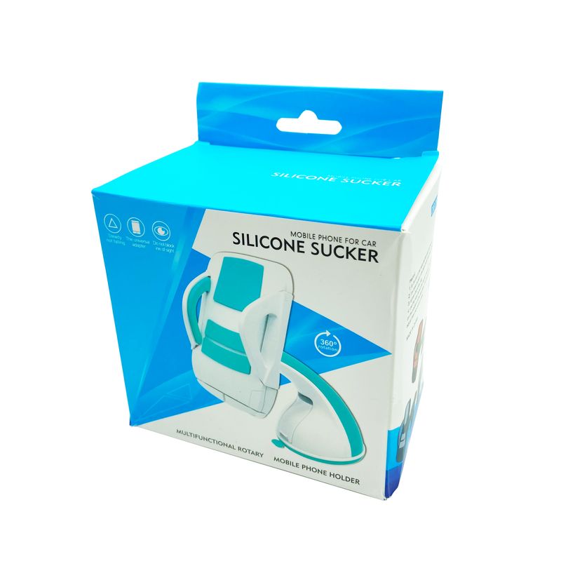 UCHWYT SAMOCHODOWY TC-080 DO SZYBY WHITE / GREEN, BIA�O-ZIELONY / 2