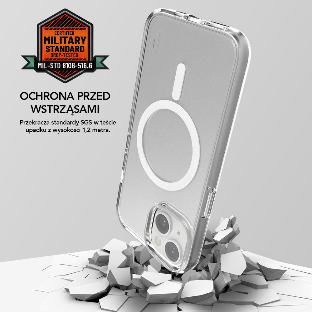 Ugly Rubber nak�adka Mag Pure prze�roczysty Apple iPhone 13 / 5