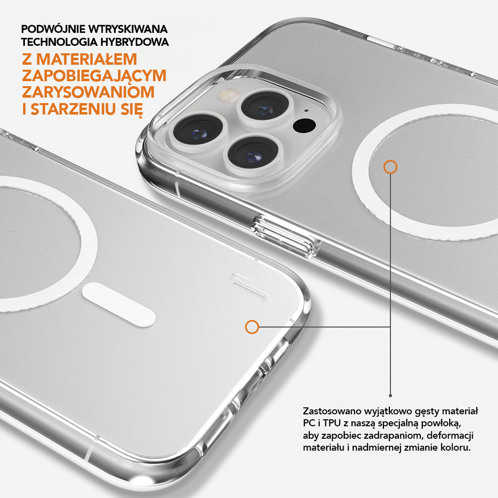 Ugly Rubber nak�adka Mag Pure prze�roczysty Apple iPhone 14 Pro / 7
